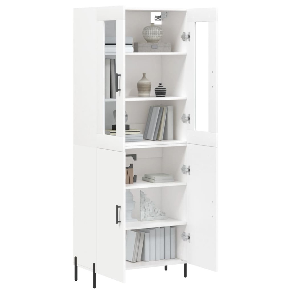 vidaXL Ντουλάπι Λευκό 69,5x34x180 εκ. από Επεξεργασμένο Ξύλο