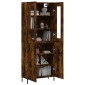 vidaXL Ντουλάπι Καπνιστή Δρυς 69,5x34x180 εκ. από Επεξεργασμένο Ξύλο