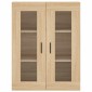 vidaXL Ντουλάπι Sonoma δρυς 69,5 x 34 x 180 εκ. από Επεξεργασμένο Ξύλο