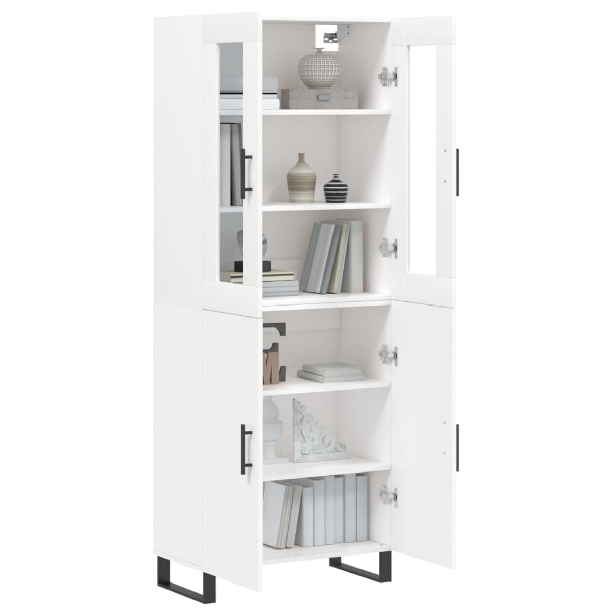vidaXL Ντουλάπι Λευκό 69,5x34x180 εκ. από Επεξεργασμένο Ξύλο