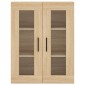 vidaXL Ντουλάπι Sonoma δρυς 69,5 x 34 x 180 εκ. από Επεξεργασμένο Ξύλο