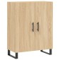 vidaXL Ντουλάπι Sonoma δρυς 69,5 x 34 x 180 εκ. από Επεξεργασμένο Ξύλο