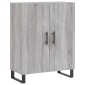 vidaXL Ντουλάπι Γκρι Sonoma 69,5 x 34 x 180 εκ. Επεξεργασμένο Ξύλο