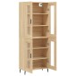 vidaXL Ντουλάπι Sonoma δρυς 69,5 x 34 x 180 εκ. από Επεξεργασμένο Ξύλο
