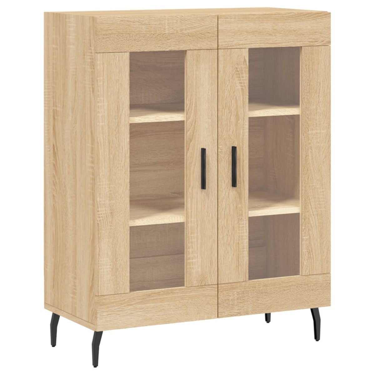 vidaXL Ντουλάπι Sonoma δρυς 69,5 x 34 x 180 εκ. από Επεξεργασμένο Ξύλο