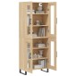 vidaXL Ντουλάπι Sonoma δρυς 69,5 x 34 x 180 εκ. από Επεξεργασμένο Ξύλο