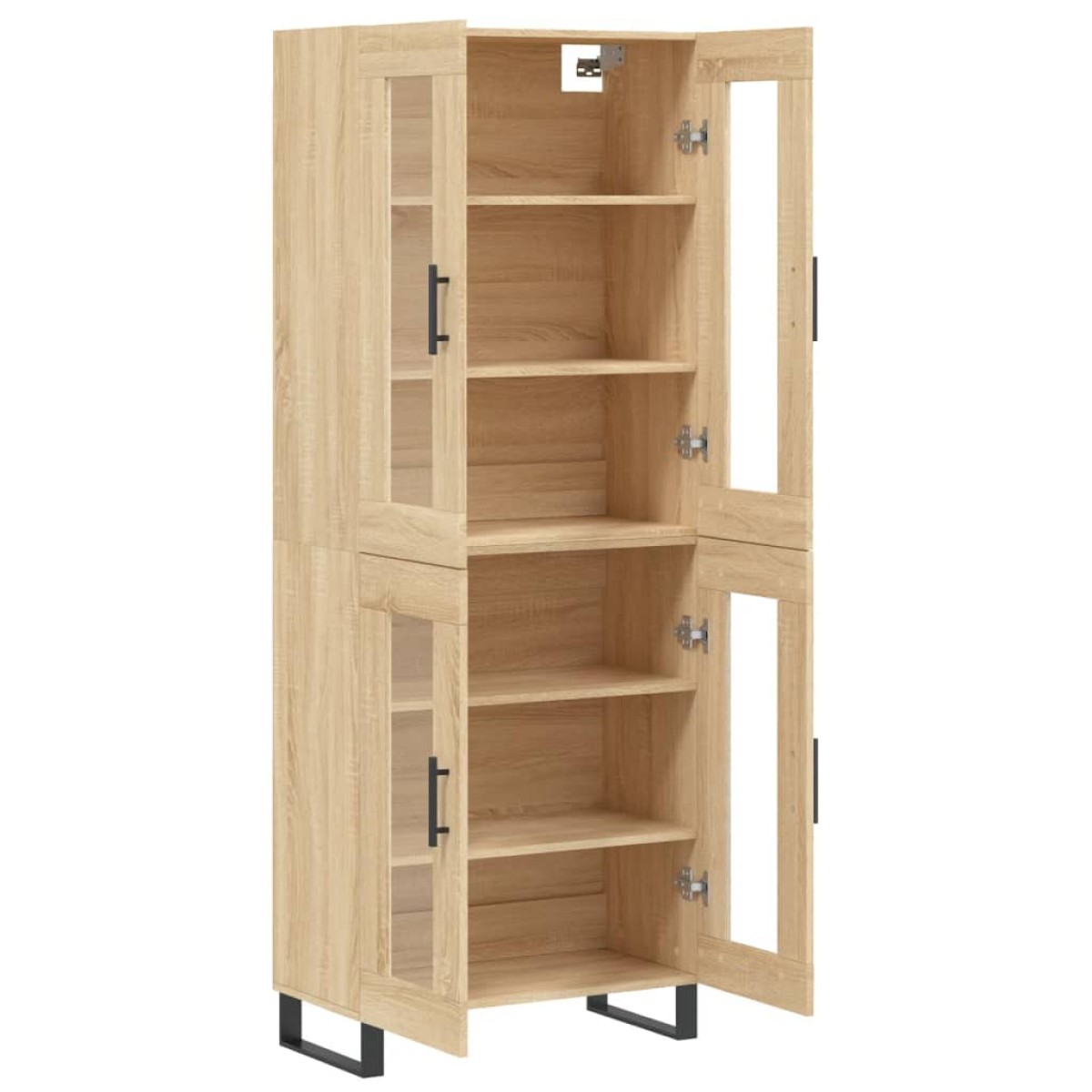 vidaXL Ντουλάπι Sonoma δρυς 69,5 x 34 x 180 εκ. από Επεξεργασμένο Ξύλο