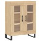 vidaXL Ντουλάπι Sonoma δρυς 69,5 x 34 x 180 εκ. από Επεξεργασμένο Ξύλο