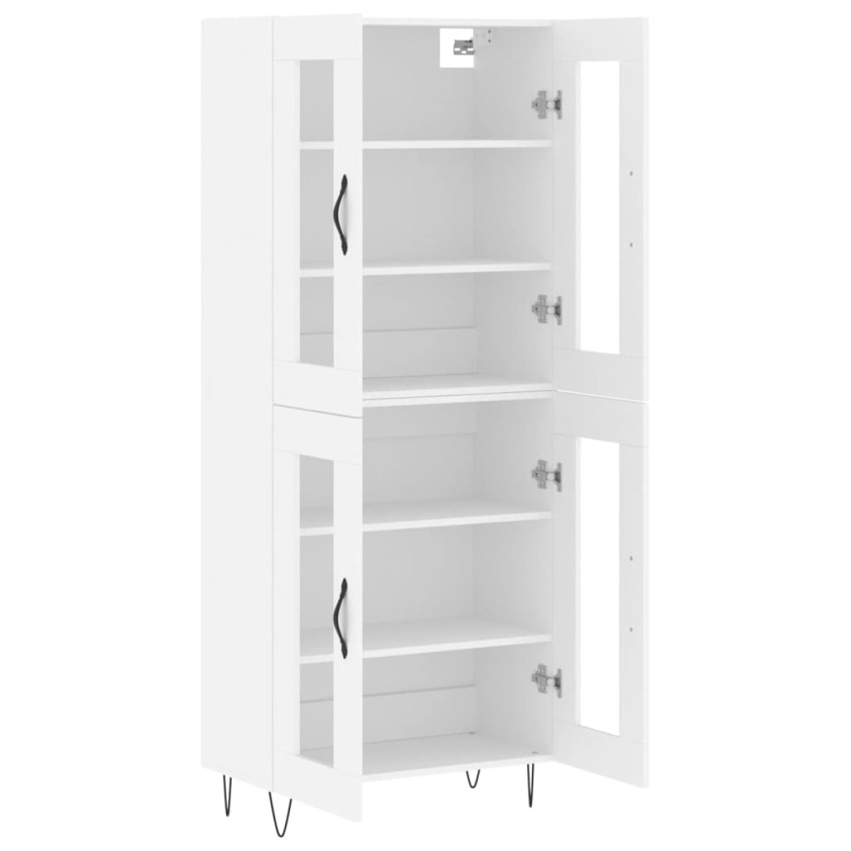 vidaXL Ντουλάπι Λευκό 69,5x34x180 εκ. από Επεξεργασμένο Ξύλο