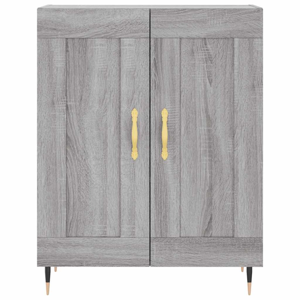 vidaXL Ντουλάπι Γκρι Sonoma 69,5 x 34 x 180 εκ. Επεξεργασμένο Ξύλο