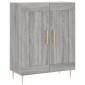vidaXL Ντουλάπι Γκρι Sonoma 69,5 x 34 x 180 εκ. Επεξεργασμένο Ξύλο