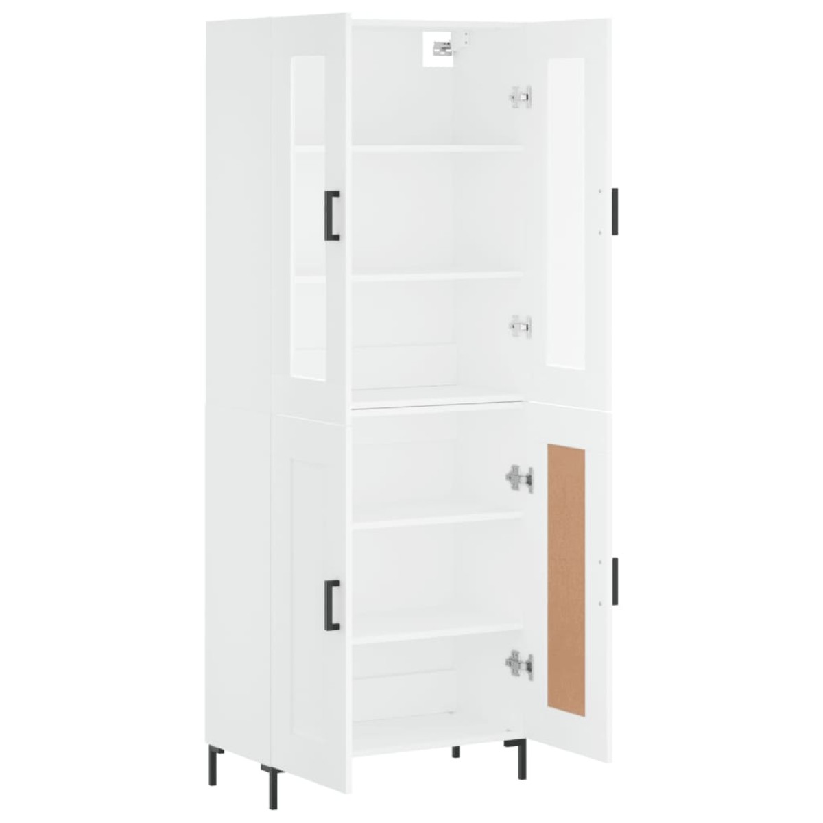 vidaXL Ντουλάπι Λευκό 69,5x34x180 εκ. από Επεξεργασμένο Ξύλο