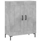 vidaXL Ντουλάπι Γκρι Σκυροδέματος 69,5x34x180 εκ. Επεξεργασμένο Ξύλο