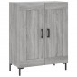 vidaXL Ντουλάπι Γκρι Sonoma 69,5 x 34 x 180 εκ. Επεξεργασμένο Ξύλο