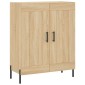 vidaXL Ντουλάπι Sonoma δρυς 69,5 x 34 x 180 εκ. από Επεξεργασμένο Ξύλο