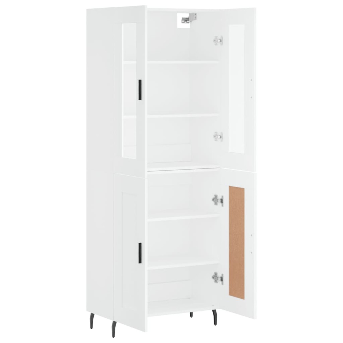 vidaXL Ντουλάπι Λευκό 69,5x34x180 εκ. από Επεξεργασμένο Ξύλο