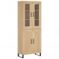 vidaXL Ντουλάπι Sonoma δρυς 69,5 x 34 x 180 εκ. από Επεξεργασμένο Ξύλο