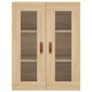 vidaXL Ντουλάπι Sonoma δρυς 69,5 x 34 x 180 εκ. από Επεξεργασμένο Ξύλο