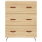 vidaXL Ντουλάπι Sonoma δρυς 69,5 x 34 x 180 εκ. από Επεξεργασμένο Ξύλο