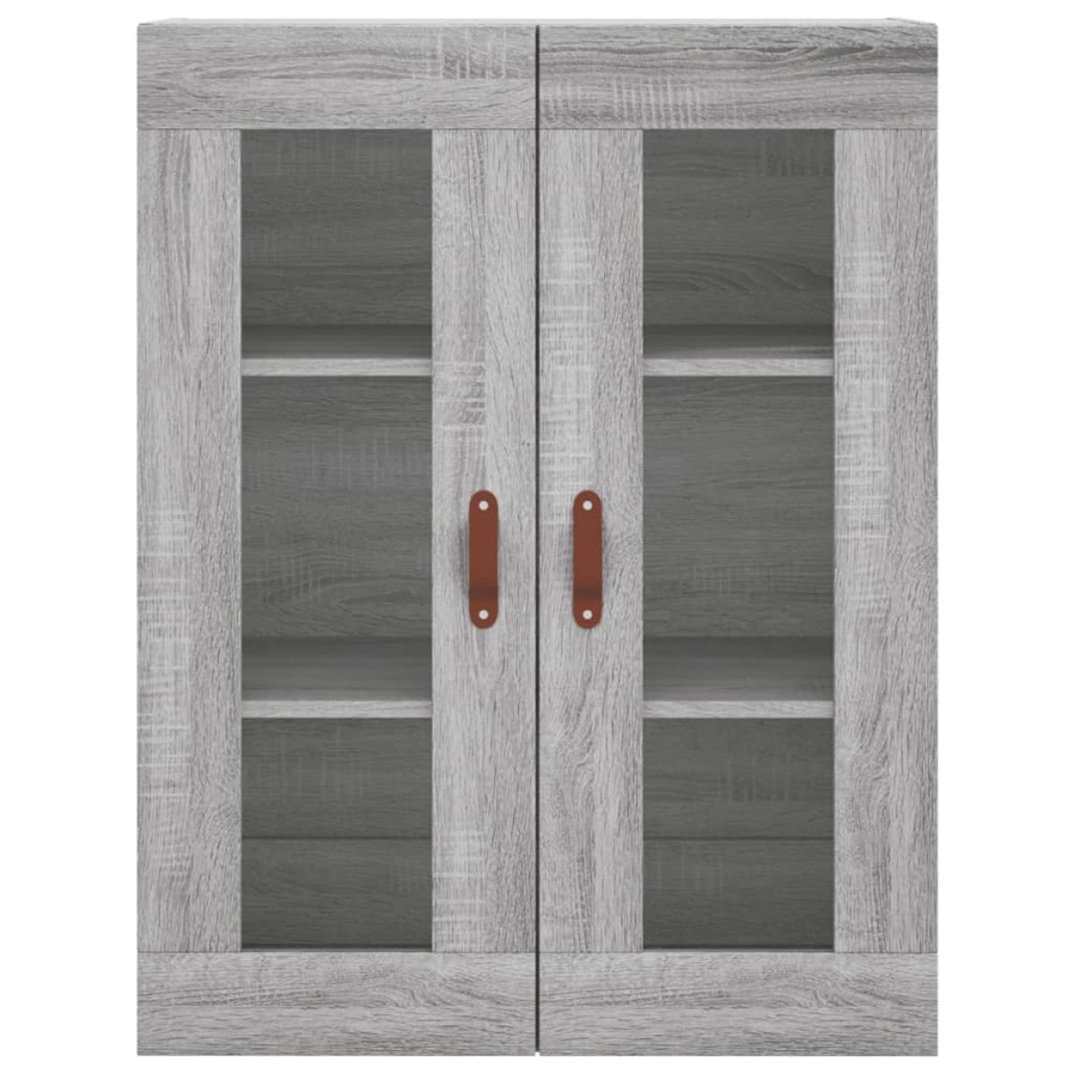 vidaXL Ντουλάπι Γκρι Sonoma 69,5 x 34 x 180 εκ. Επεξεργασμένο Ξύλο