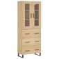 vidaXL Ντουλάπι Sonoma δρυς 69,5 x 34 x 180 εκ. από Επεξεργασμένο Ξύλο