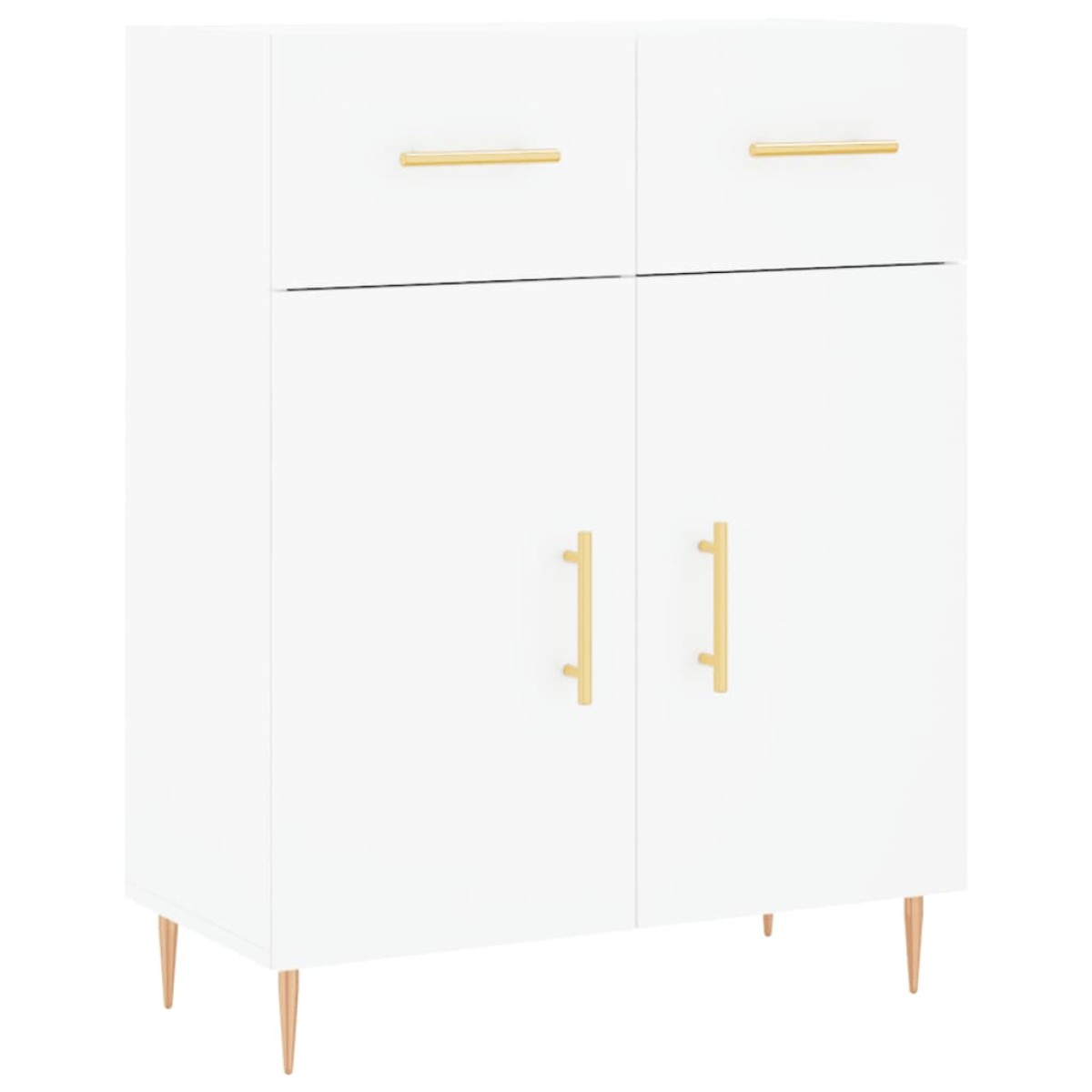 vidaXL Ντουλάπι Λευκό 69,5x34x180 εκ. από Επεξεργασμένο Ξύλο