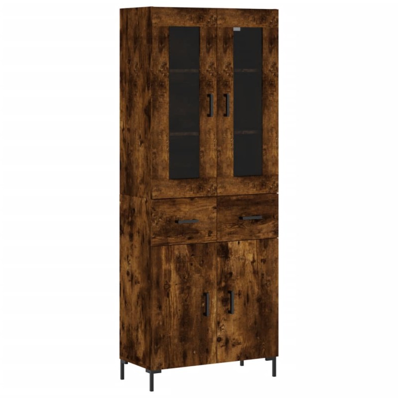 vidaXL Ντουλάπι Καπνιστή Δρυς 69,5x34x180 εκ. από Επεξεργασμένο Ξύλο