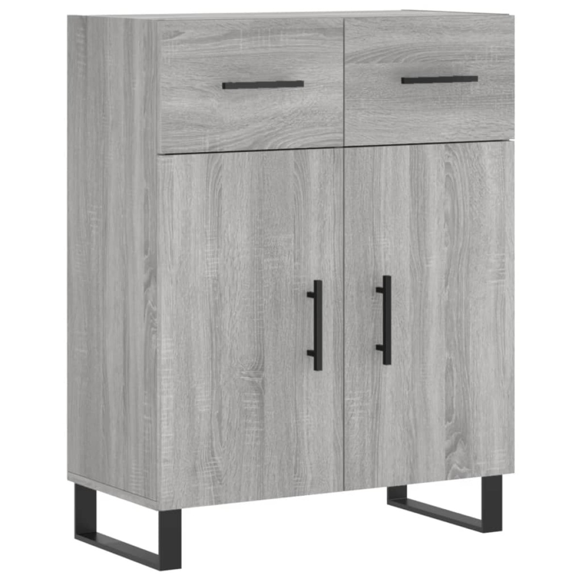 vidaXL Ντουλάπι Γκρι Sonoma 69,5 x 34 x 180 εκ. Επεξεργασμένο Ξύλο