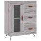 vidaXL Ντουλάπι Γκρι Sonoma 69,5 x 34 x 180 εκ. Επεξεργασμένο Ξύλο