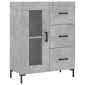vidaXL Ντουλάπι Γκρι Σκυροδέματος 69,5x34x180 εκ. Επεξεργασμένο Ξύλο