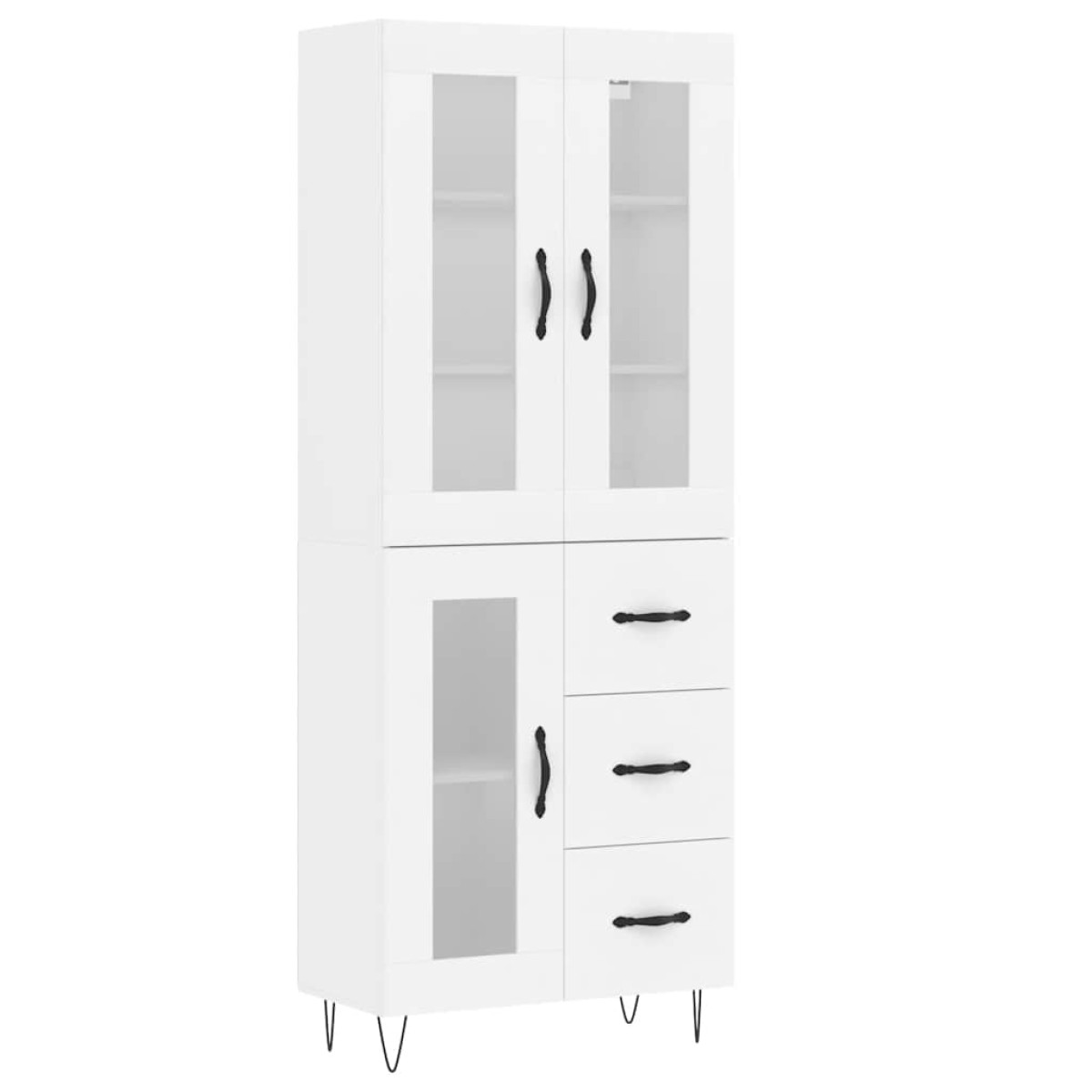 vidaXL Ντουλάπι Λευκό 69,5x34x180 εκ. από Επεξεργασμένο Ξύλο