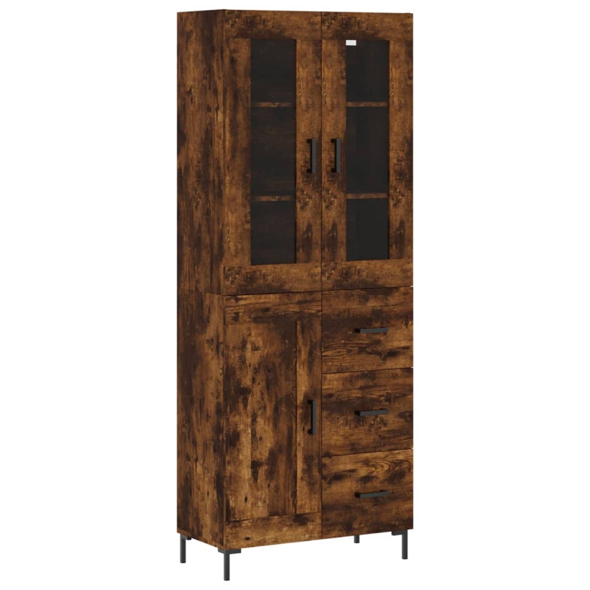 vidaXL Ντουλάπι Καπνιστή Δρυς 69,5x34x180 εκ. από Επεξεργασμένο Ξύλο
