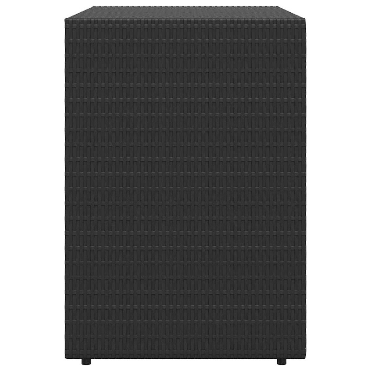 vidaXL Ντουλάπι Αποθήκευσης Κήπου Μαύρο 100x55,5x80 εκ Συνθετικό Ρατάν