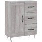 vidaXL Ντουλάπι Γκρι Sonoma 69,5 x 34 x 180 εκ. Επεξεργασμένο Ξύλο