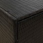 vidaXL Ντουλάπι Αποθήκευσης Κήπου Μαύρο 198x55,5x80 εκ Συνθετικό Ρατάν