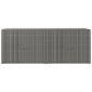 vidaXL Ντουλάπι Αποθήκευσης Κήπου Γκρι 198x55,5x80 εκ. Συνθετικό Ρατάν