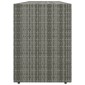 vidaXL Ντουλάπι Αποθήκευσης Κήπου Γκρι 198x55,5x80 εκ. Συνθετικό Ρατάν