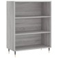 vidaXL Ντουλάπι Γκρι Sonoma 69,5 x 34 x 180 εκ. Επεξεργασμένο Ξύλο