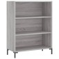 vidaXL Ντουλάπι Γκρι Sonoma 69,5 x 34 x 180 εκ. Επεξεργασμένο Ξύλο