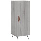 vidaXL Μπουφές Sonoma Γκρι 34,5 x 34 x 180 εκ. από Επεξεργασμένο Ξύλο