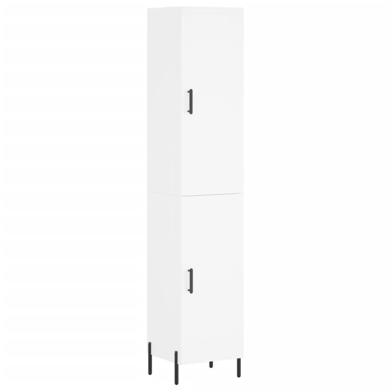 vidaXL Ντουλάπι Λευκό 34,5 x 34 x 180 εκ. από Επεξεργασμένο Ξύλο