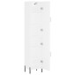 vidaXL Ντουλάπι Λευκός 34,5 x 34 x 180 εκ. από Επεξεργασμένο Ξύλο