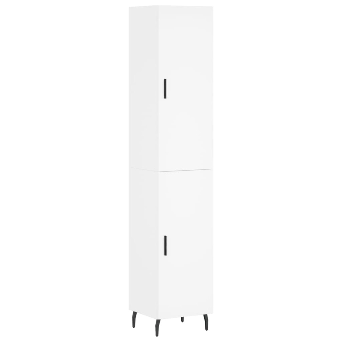 vidaXL Ντουλάπι Λευκός 34,5 x 34 x 180 εκ. από Επεξεργασμένο Ξύλο