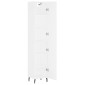vidaXL Ντουλάπι Λευκός 34,5 x 34 x 180 εκ. από Επεξεργασμένο Ξύλο