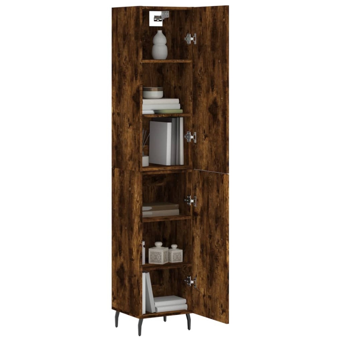 vidaXL Ντουλάπι Καπνιστή δρυς 34,5x34x180 εκ. από Επεξεργασμένο Ξύλο