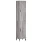 vidaXL Μπουφές Sonoma Γκρι 34,5 x 34 x 180 εκ. από Επεξεργασμένο Ξύλο