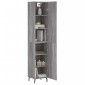 vidaXL Μπουφές Sonoma Γκρι 34,5 x 34 x 180 εκ. από Επεξεργασμένο Ξύλο