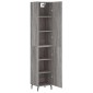 vidaXL Μπουφές Sonoma Γκρι 34,5 x 34 x 180 εκ. από Επεξεργασμένο Ξύλο