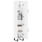 vidaXL Ντουλάπι Λευκός 34,5 x 34 x 180 εκ. από Επεξεργασμένο Ξύλο