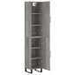 vidaXL Μπουφές Sonoma Γκρι 34,5 x 34 x 180 εκ. από Επεξεργασμένο Ξύλο